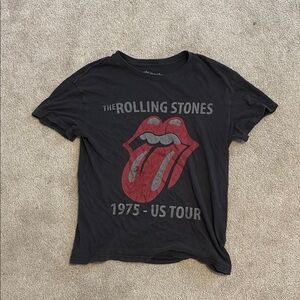 The Rolling Stones Black Cotton Tee